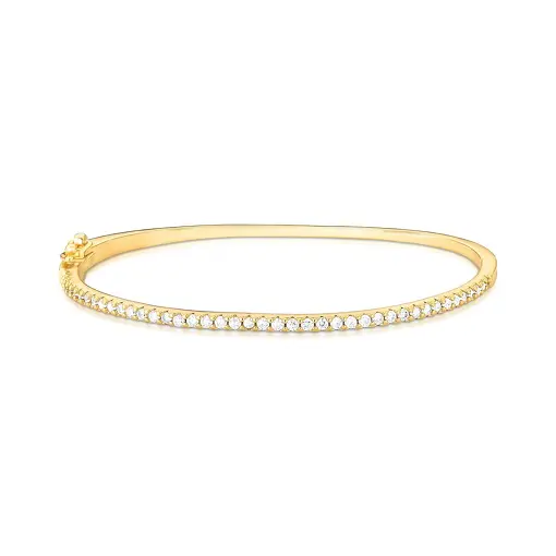 BRACELETE ALGEMA REDONDO COM ZIRCÔNIAS