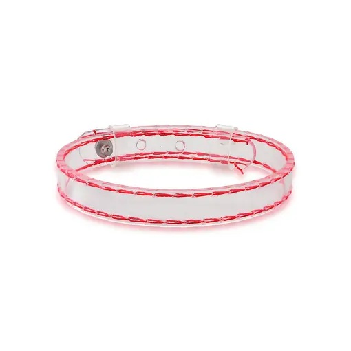 PULSEIRA ESTEIRA KIDS EMBORRACHADA INCOLOR EM AÇO