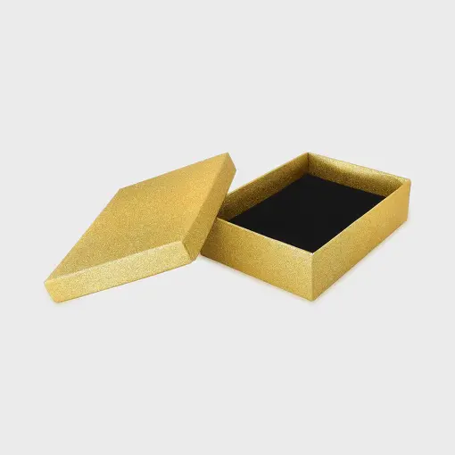 EMBALAGEM DE PAPEL DOURADA/ GLITTER COM 4 UNIDADES