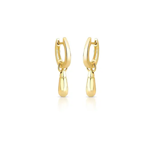 ARGOLA COM PIGENTE DE GOTA LISO