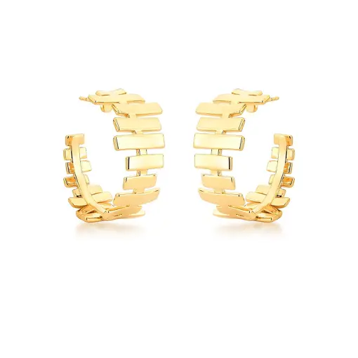 MEIA ARGOLA COM FORMAS RETANGULARES ASSIMÉTRICAS