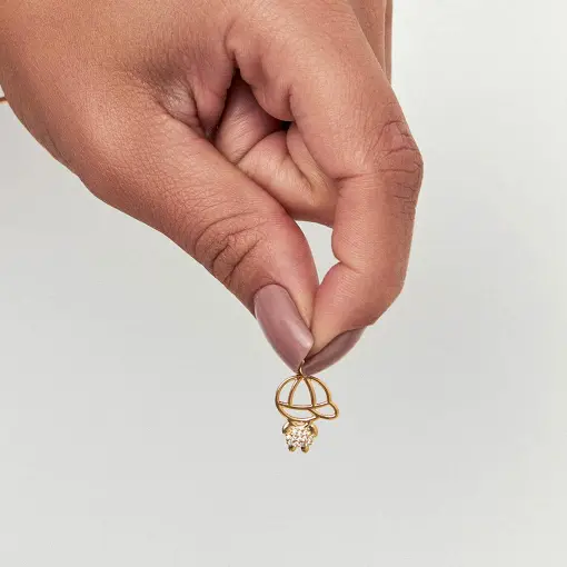 PINGENTE DE MENINO CRAVEJADO DE ZIRCÔNIAS