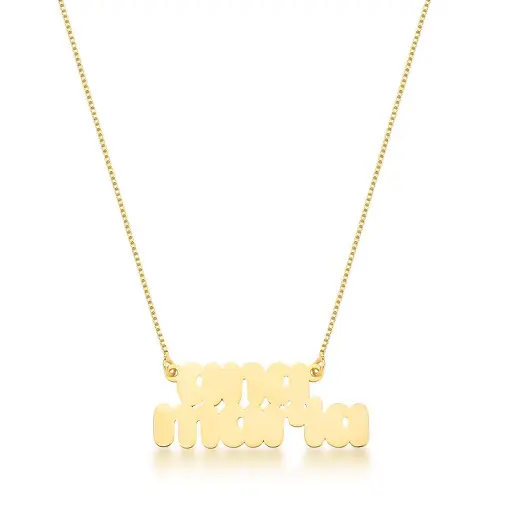 GARGANTILHA PERSONALIZADA NOME COM ATÉ 16 LETRAS