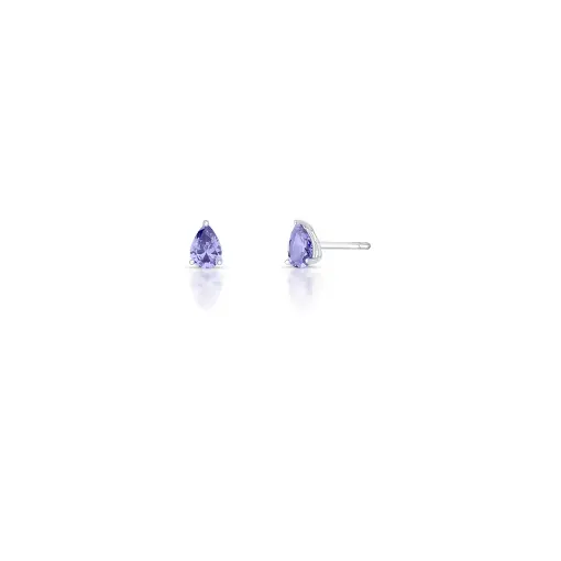 BRINCO COM CRISTAL DE GOTA PONTO DE LUZ PRATA RODINADA
