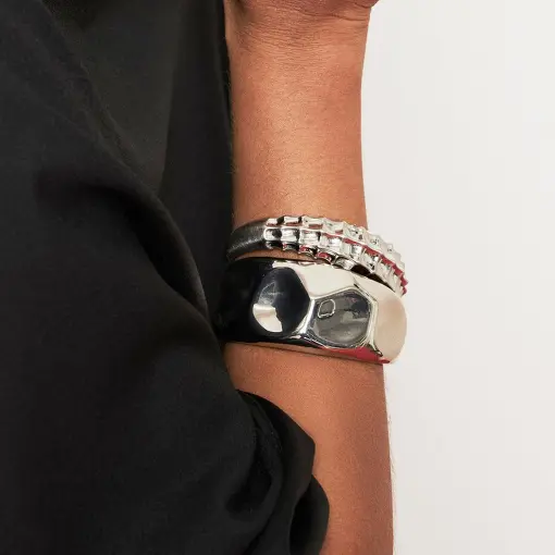 BRACELETE COM ABERTURA TEXTURIZADO LISO