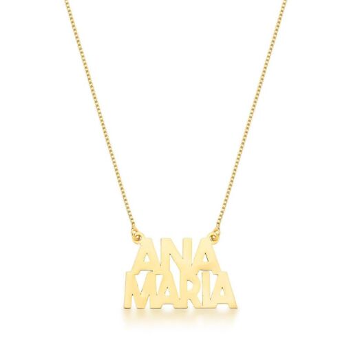 GARGANTILHA PERSONALIZADA NOME COM ATÉ 16 LETRAS