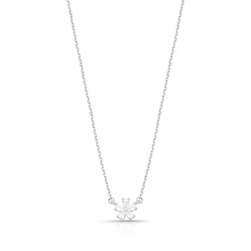 CHOKER DE FLOR COM CRISTAIS EM GOTA