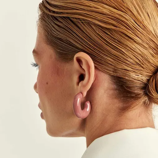 MEIA ARGOLA CURVA ESMALTADA