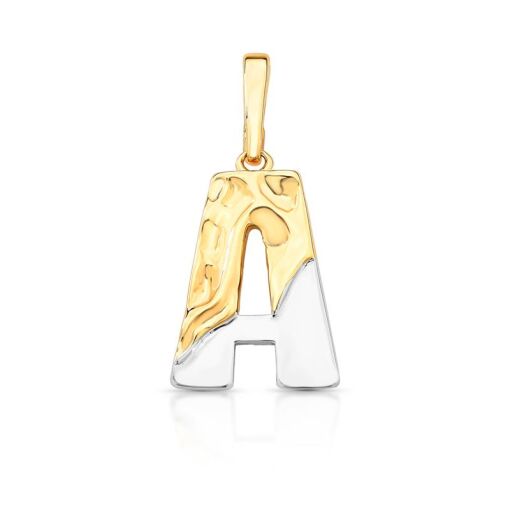 PINGENTE DE LETRA "A" COM FECHO DOIS TONS