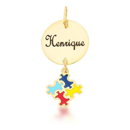 PINGENTE AUTISMO PERSONALIZADO COM NOME