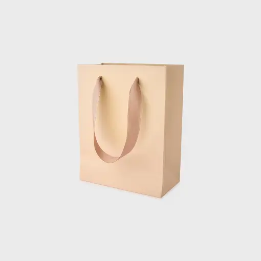SACOLA NA COR ROSÊ COM 10 UNIDADES 11.5X15X6CM