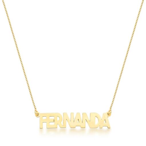 GARGANTILHA PERSONALIZADA NOME COM ATÉ 9 LETRAS