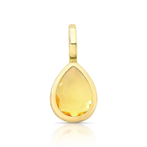 PINGENTE COM CRISTAL DE GOTA E FECHO