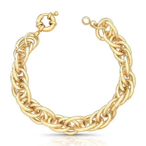 PULSEIRA EM ELOS OVAIS VAZADOS