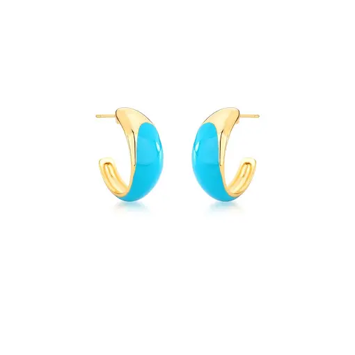 MEIA ARGOLA CURVA ESMALTADA