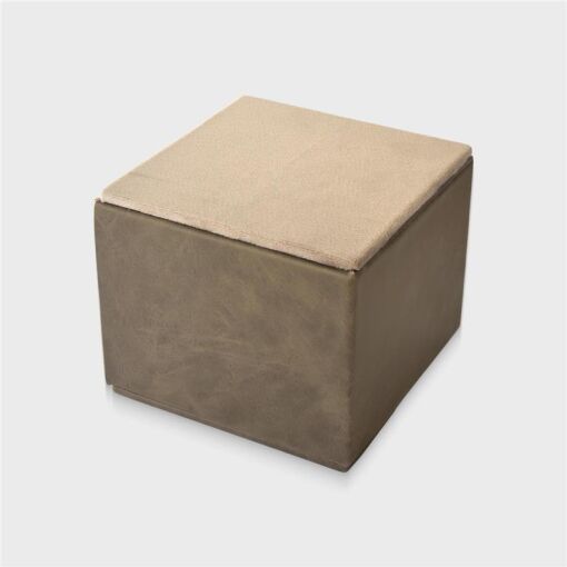 EXPOSITOR EM VELUDO BELGA CINZA CUBO G