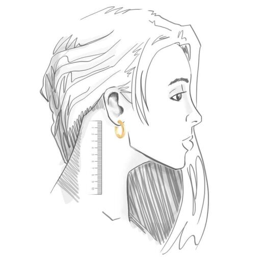 MEIA ARGOLA LISA BANHADA A OURO