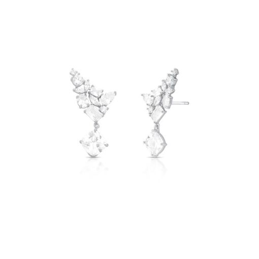 BRINCO PÊNDULO EAR CUFF COM CRISTAIS