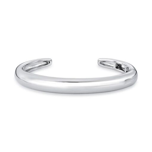 BRACELETE ABAULADO LISO COM ABERTURA
