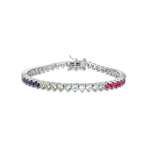 PULSEIRA RIVIERA COM CRISTAIS REDONDOS