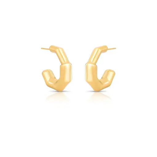 MEIA ARGOLA GEOMÉTRICA LISA