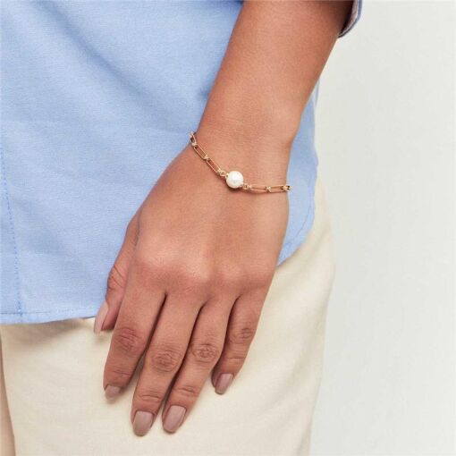 PULSEIRA COM ELOS E PÉROLA ÁGUA DOCE