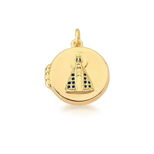 PINGENTE RELICÁRIO IMAGEM NOSSA SENHORA APARECIDA