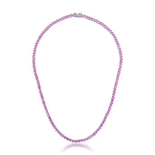 COLAR RIVIERA COM CRISTAIS REDONDOS