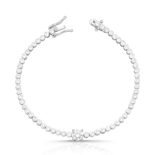 PULSEIRA COM CRISTAIS REDONDOS