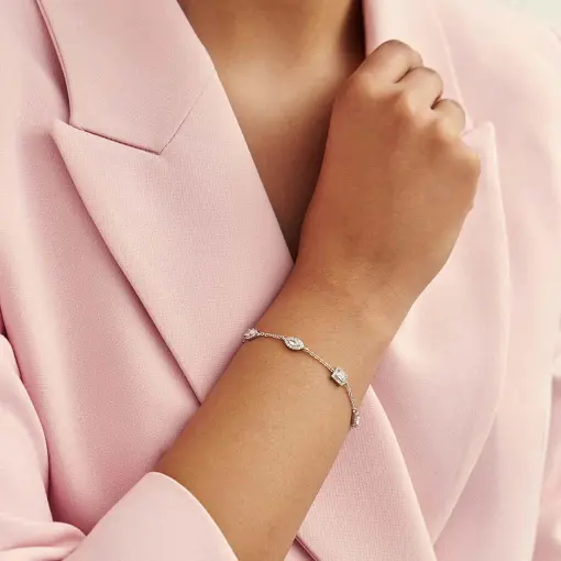 PULSEIRA INTERCALADA COM CRISTAIS E ZIRCÔNIAS
