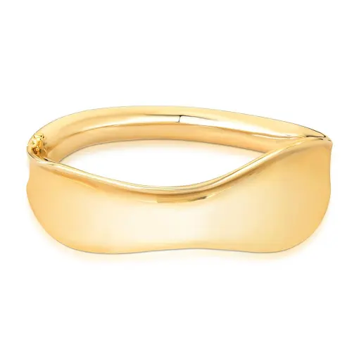 BRACELETE TRABALHADO LISO E CURVO