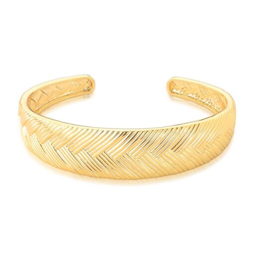BRACELETE TEXTURIZADO E LISO COM ABERTURA
