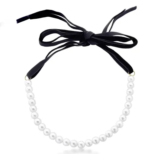 CHOKER EM CAMURÇA COM PÉROLAS SHELL