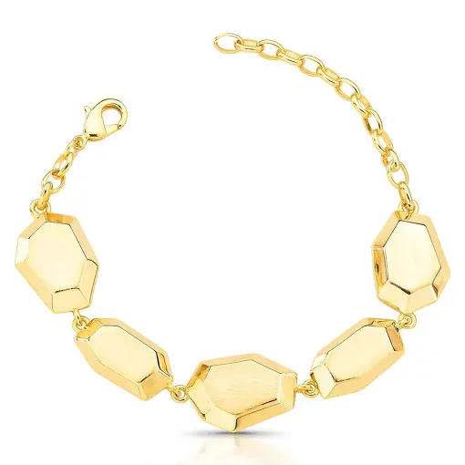 PULSEIRA GEOMÉTRICA TRABALHADA E CURVA ACETINADA