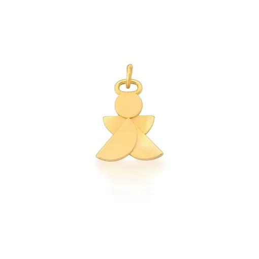 PINGENTE DE ANJO FOSCO BANHADO A OURO