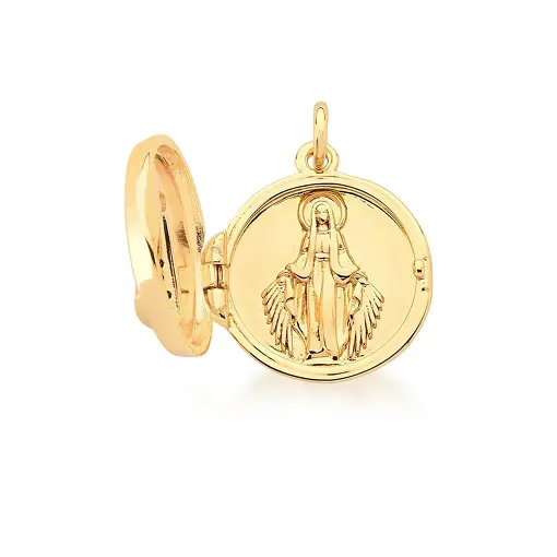 PINGENTE RELICÁRIO IMAGEM NOSSA SENHORA APARECIDA