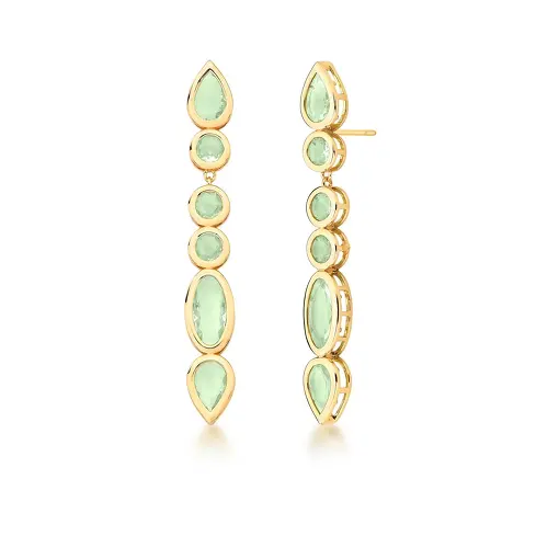 BRINCO PÊNDULO COM CRISTAIS GEOMÉTRICOS