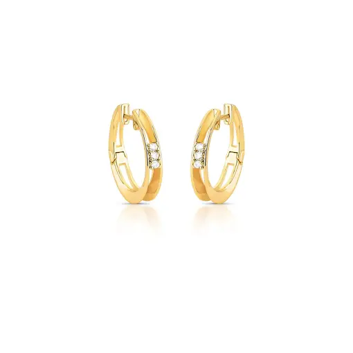 ARGOLA REDONDA COM DUAS VOLTAS E ZIRCÔNIAS