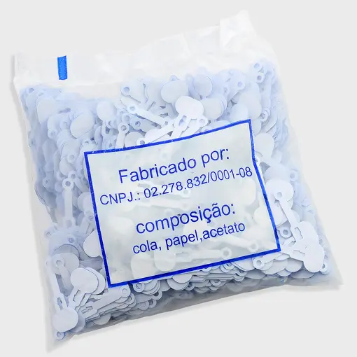 ETIQUETA DE ENCAIXE EM PAPEL BRANCO COM 1000 UNIDADES