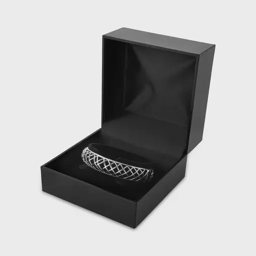 ESTOJO EM COURINO PRETO PARA RELÓGIO OU BRACELETE