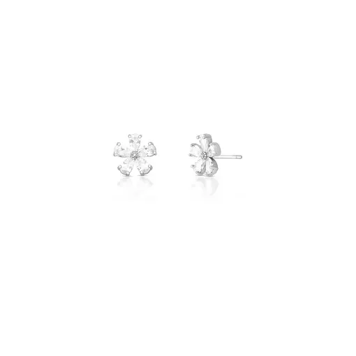BRINCO DE FLOR COM CRISTAIS DE GOTA