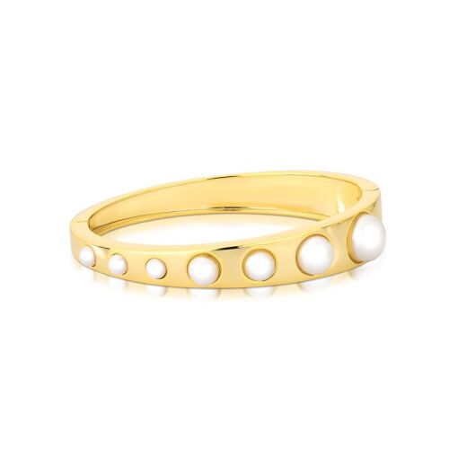 BRACELETE DEGRADÊ COM PÉROLA SHELL BANHADO A OURO