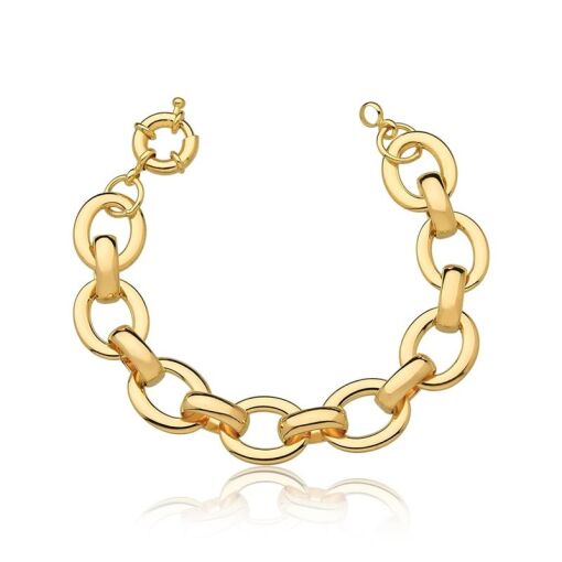 PULSEIRA COM ELOS OVAIS LISOS