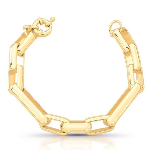 PULSEIRA EM ELOS RETANGULARES LISOS