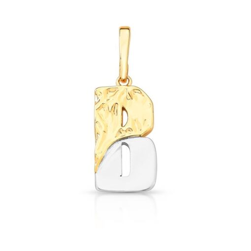 PINGENTE DE LETRA "B" COM FECHO DOIS TONS