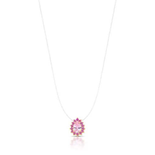 CHOKER COM PINGENTE DE GOTA EM FIO DE NYLON