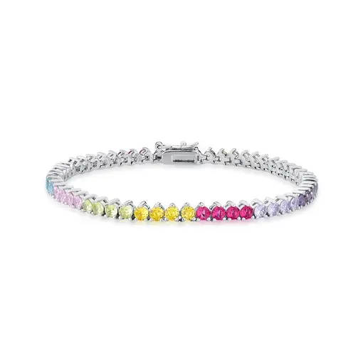 PULSEIRA RIVIERA COM CRISTAIS REDONDOS