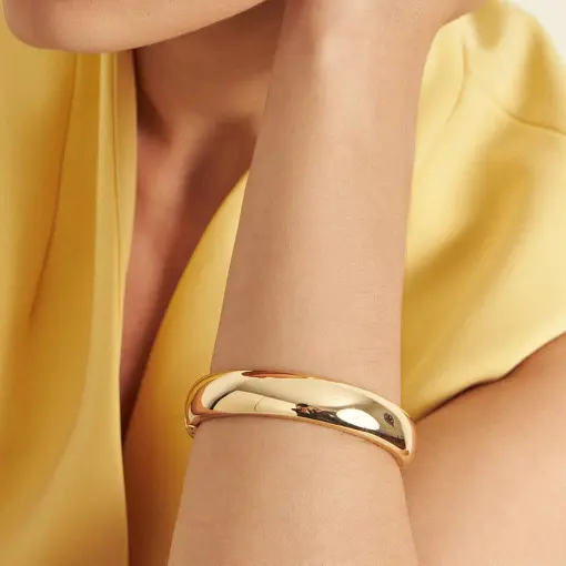 BRACELETE ABAULADO LISO E REDONDO