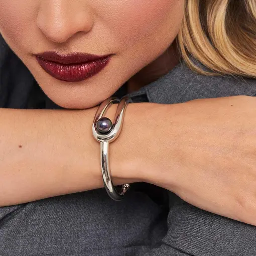 BRACELETE COM ABERTURA E PÉROLA SHELL