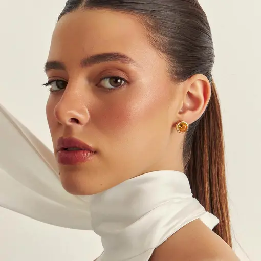 BRINCO REDONDO EM CRISTAL